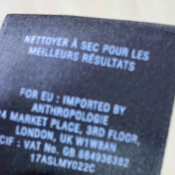 Anthropologie Moulinette Soeurs Silk blend Navy retro look dress size 0 - Picture 10 of 10